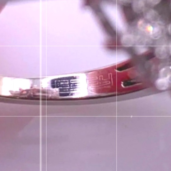 EFFY Statement Ring 14k White Gold, huge Sapphire Nestled in Tons of Diamonds LN - Picture 8 of 14